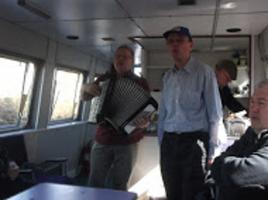 The Entertainers aboard a recent Headway Barge Trip